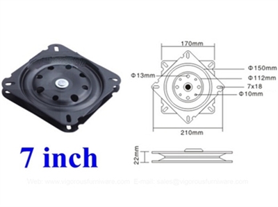 176 lbs Capacity 7"  swivel Lazy Susan Bearing 0.866" Thick Turntable Bearings