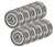 Shielded 8mm Bore Miniature Bearing Pack of 10