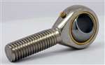 Male Rod End 1/4" POSB4L Left Hand Ball Bearings