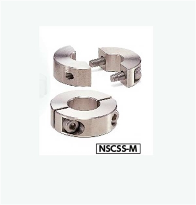 NSCSS-20-15-M  NBK Set Collar  Split  type - Steel Electroless Nickel Plating One Collar Made in Japan