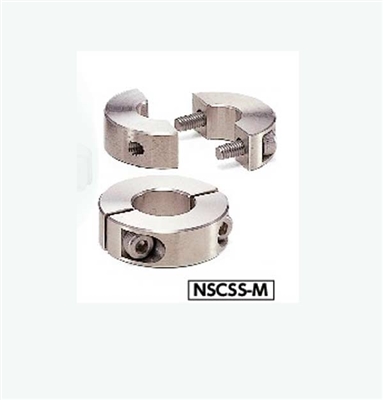 NSCSS-3-8-M NBK Set Collar  Split  type - Steel Electroless Nickel Plating One Collar Made in Japan