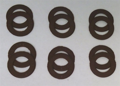A Pack of 12 Brown seals for 608 Bearings
For Fidget spinners, Skateboards and Inline Rollerblades