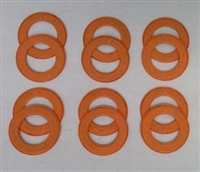 A Pack of 12 Orange seals for 608 Bearings
For Fidget spinners, Skateboards and Inline Rollerblades