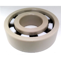 PEEK 6001 Ball Bearing PTFE cage Si3N4 Ceramic Balls 12x28x8