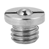 M5 5mm Stainless Steel Threaded Flanged Ball Spring Plunger