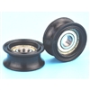 8mm Bore Bearing with 30mm Round Nylon Pulley U Groove Track Roller Bearing 8x30x13mm