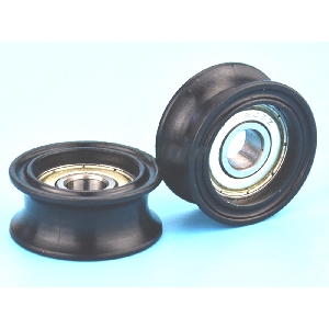 8mm Bore Bearing with 30mm Round Nylon Pulley U Groove Track Roller Bearing 8x30x13mm