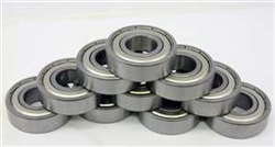 10 R144ZZ Shielded Bearing 1/8"x1/4"x7/64" inch Miniature Bearings