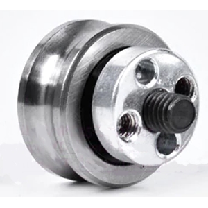 U Groove Ball Bearing + Fixing Screw Double Row Pulley SG15 + Steel Transmission Eccentric Wheel