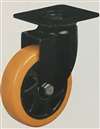 6" Inch Polyurethane  and  Polypropylene Caster Wheel 772 lbs Swivel Top Plate