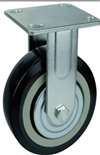 6" Inch Polyvinyl Chloride Caster Wheel 617 lbs Fixed Top Plate