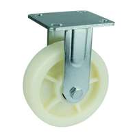 6" Inch co-polypropylene Caster Wheel 661 lbs Fixed Top Plate