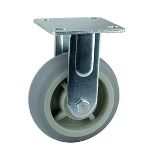 8" Inch Polypropylene core  and  Thermoplastic Rubber Caster Wheel 661 lbs Fixed Top Plate