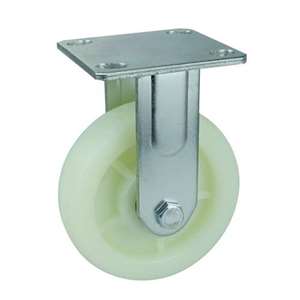 8" Inch Polypropylene Caster Wheel 661 lbs Fixed Top Plate