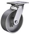 8" Inch Cast Iron Caster Wheel 772 lbs Swivel Top Plate