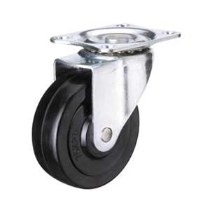 42mm Polyvinyl Chloride Caster Wheel 44 lbs Swivel Top Plate