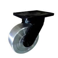 4" Inch Cast iron polyurethane Caster Wheel 2205 lbs Swivel Top Plate