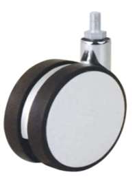 82mm Zinc Alloy and  Acrylonitrile Butadiene Styrene (Plastic) Caster Wheel 99 lbs Swivel