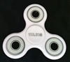 White Fidget Hand Spinners Toy with Center Ceramic Bearing, 2 caps and 3 outer white Bearings
