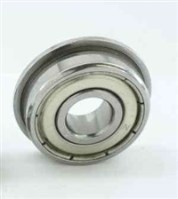 WOBF82ZZX Shielded Flanged Bearing 3/16"x3/8"x1/8" inch