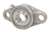 ZUCFT207-20-PBT Flange 2 Bolt Zinc Chromate 1 1/4" Ball 