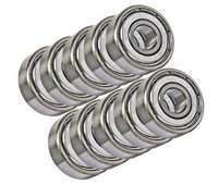 4x10x4 Stainless Steel Shielded Miniature Bearing Pack of 10