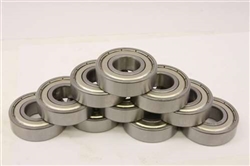 SR2-6ZZ Stainless Steel Shielded 1/8"x3/8"x9/64" inch Bearings Pack of 10