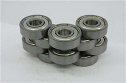 8x12x3.5 Stainless Steel Shielded Miniature Bearing Pack of 10
