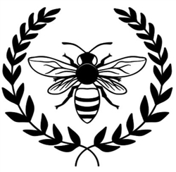 Bee Wreath Decal