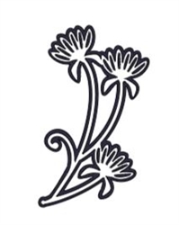 Flower Scroll Decal