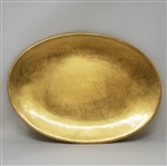 Oval Gold Charger Plate