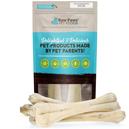 Compressed Rawhide Bones for Dogs, 12" - 2 ct