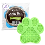 Lick Mat for Dogs & Cats - Paw Shape, 2 pack