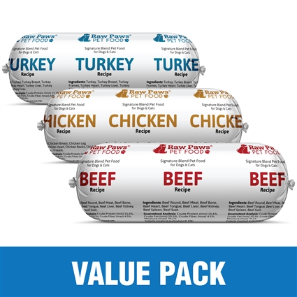 Signature Blend Pet Food for Dogs & Cats - Beef, Chicken & Turkey - Value Pack, 30 lbs