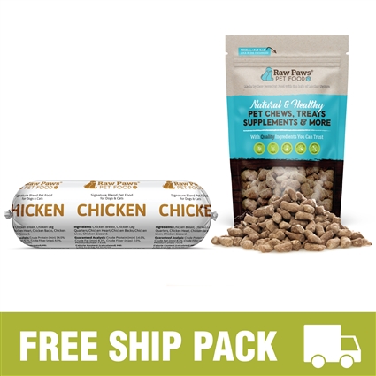 Signature Blend Pet Food for Dogs & Cats - Chicken Recipe - Free Ship Pack, 10 lbs