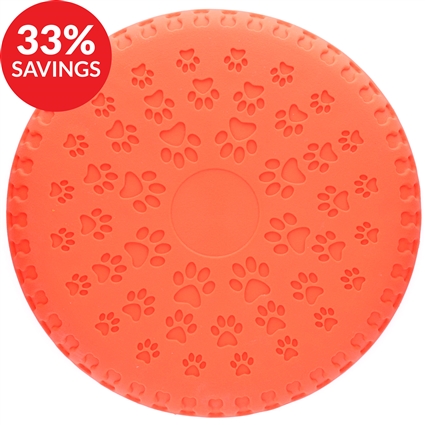 Soft Catch Rubber Frisbee Disc for Dogs - Orange (Bundle Deal)