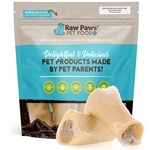 3-4 inch Filled Cow Femurs for Dogs - Peanut Butter Flavor, 6 ct