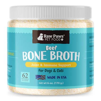Beef Bone Broth Supplement Powder for Dogs & Cats, 6 oz