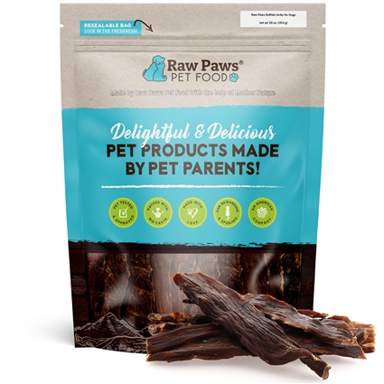 Water Buffalo Jerky Treats for Dogs, 16 oz