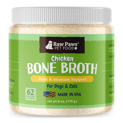 Chicken Bone Broth Supplement Powder for Dogs & Cats, 6 oz