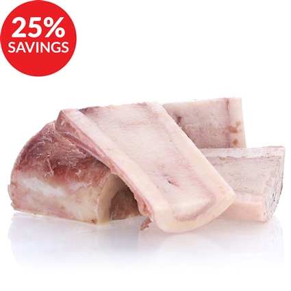 Beef Marrow Bones for Dogs - Split, 2-inch (Bundle Deal)