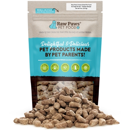 Freeze-Dried Pet Food for Dogs & Cats - Chicken Recipe, 4 oz