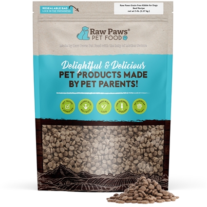 Grain-Free Kibble for Dogs - Beef Recipe, 5 lbs