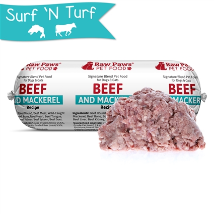 Signature Blend Pet Food for Dogs & Cats - Beef & Mackerel Recipe, 1 lb