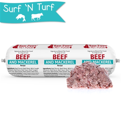 Signature Blend Pet Food for Dogs & Cats - Beef & Mackerel Recipe, 3 lbs