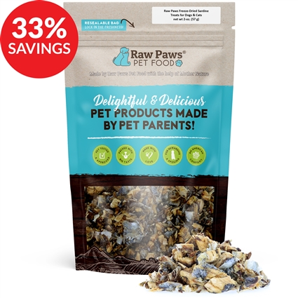 Freeze Dried Diced Sardine Treats for Dogs & Cats (Bundle Deal)