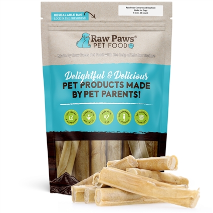 Compressed Rawhide Sticks for Dogs, 5" - 10 ct