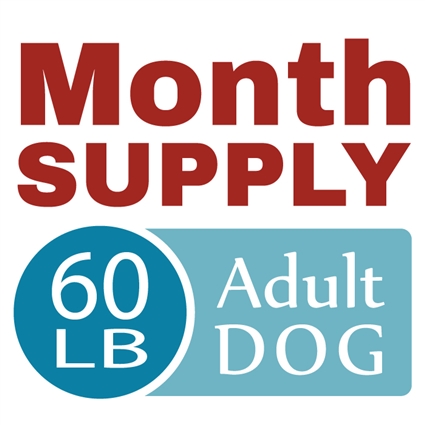 Month Supply - 60 lb Adult Dog