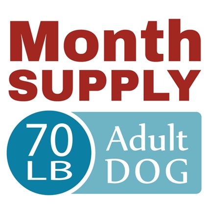 Month Supply - 70 lb Adult Dog