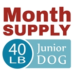 Month Supply - 40 lb Junior Dog